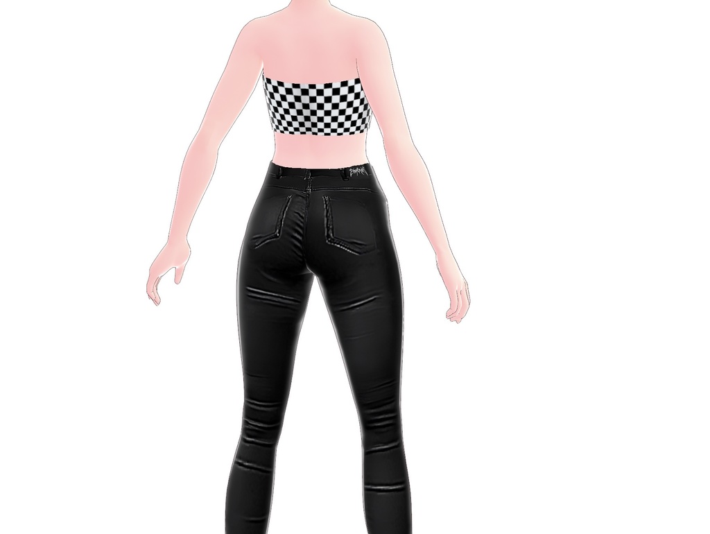 Tops 16 - Black and white checkered blouses