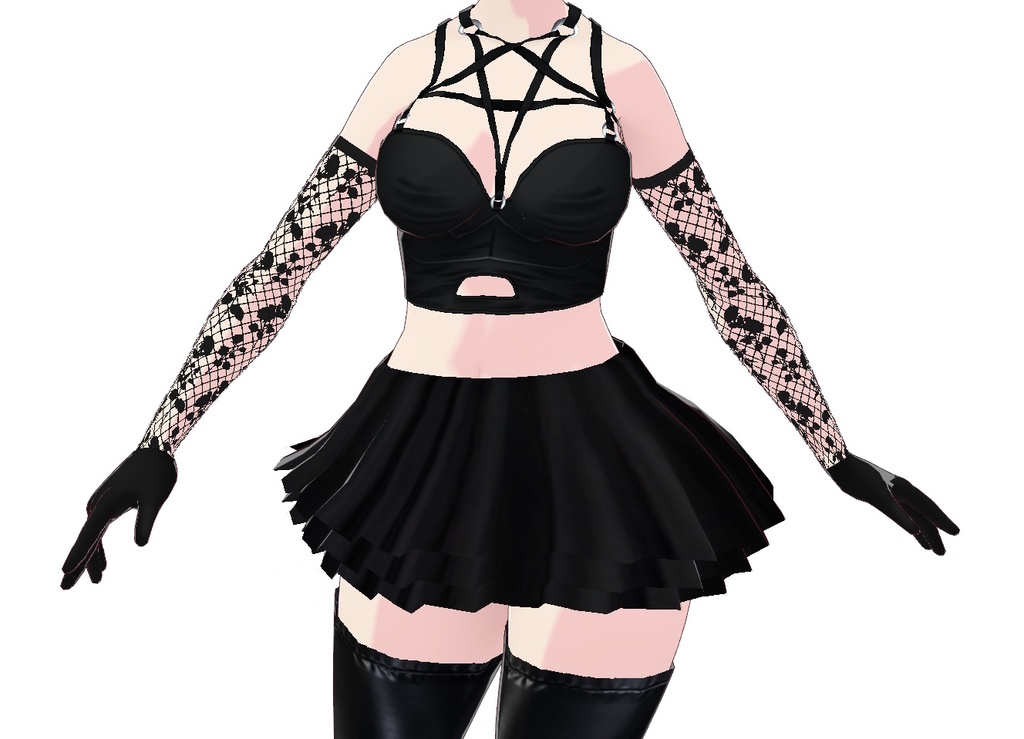 Arm Accessories 04 - Flower Lace Gloves