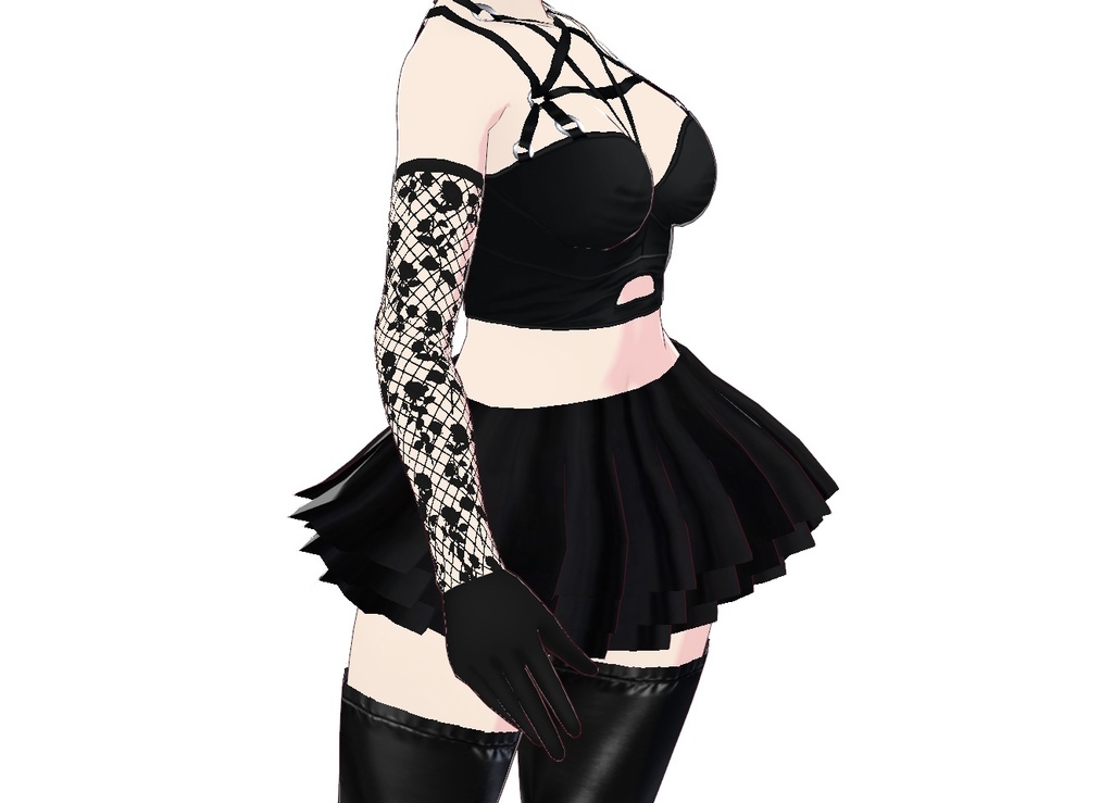 Arm Accessories 04 - Flower Lace Gloves