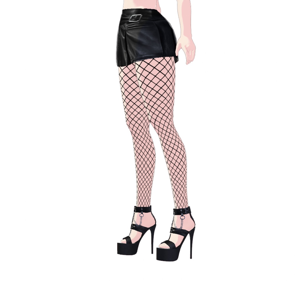 Socks 09 - Long fishnet stockings