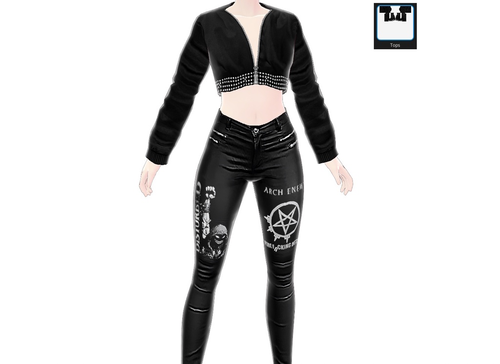 Tops 22 - Cropped Zip Flap