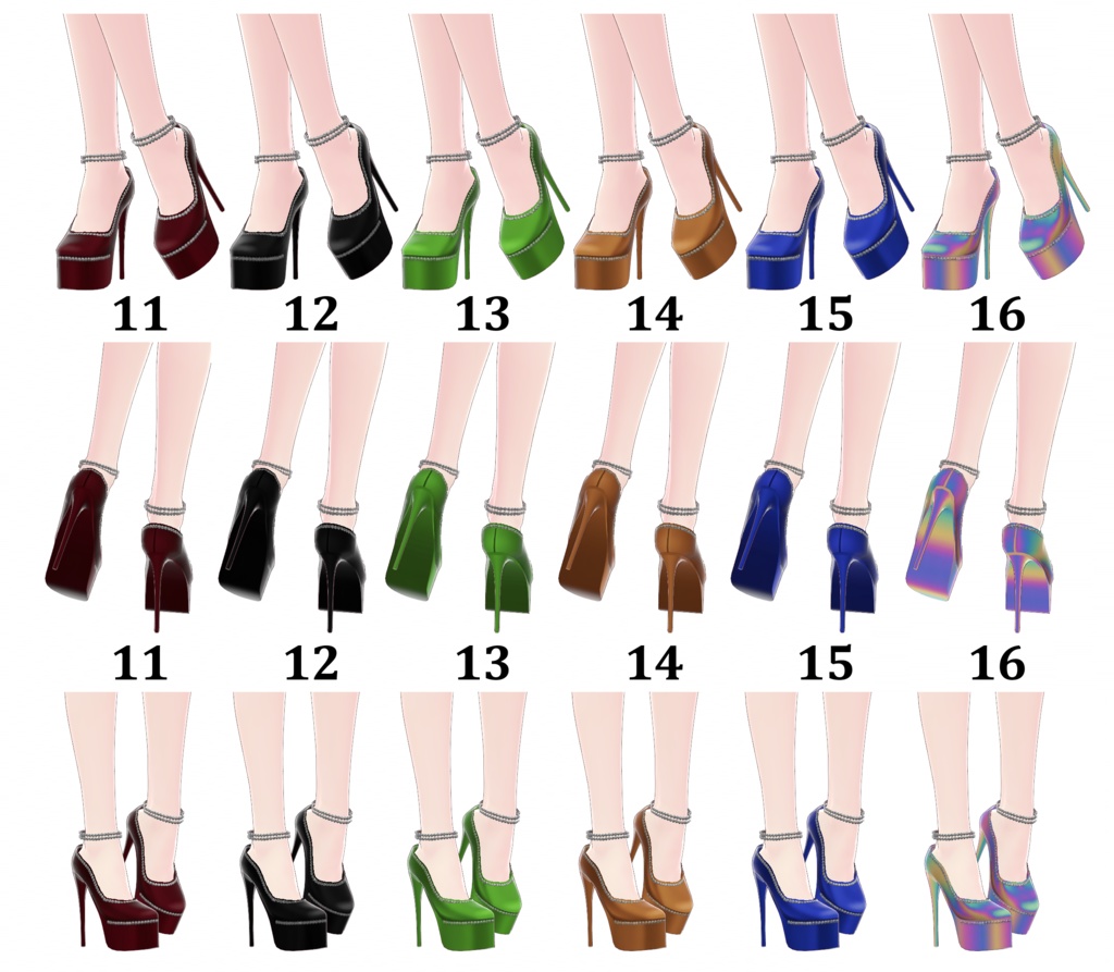 Shoes 19 - High Heels - Various Colors