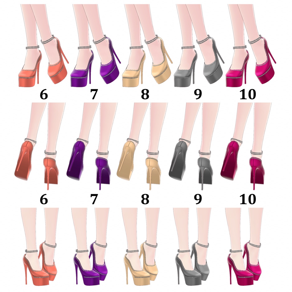 Shoes 19 - High Heels - Various Colors