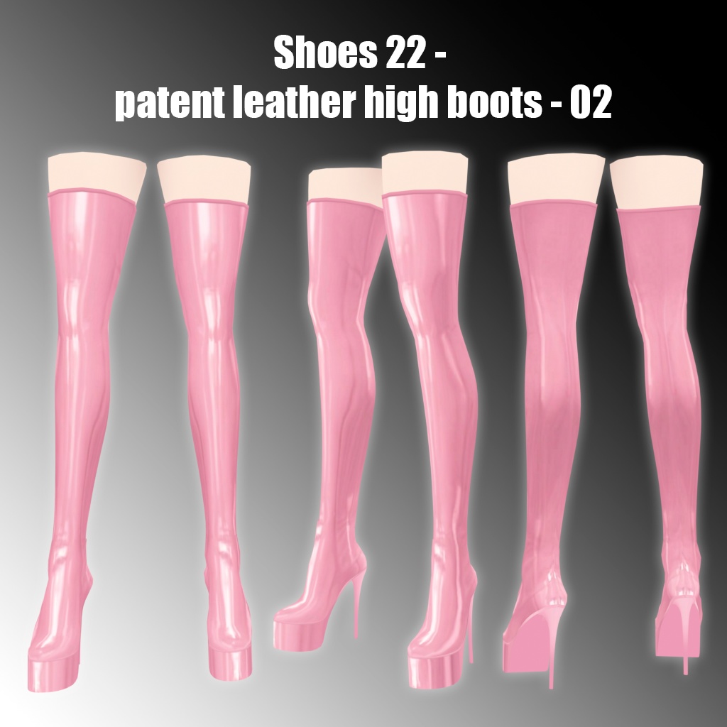 Shoes 22 - Patent leather high boots