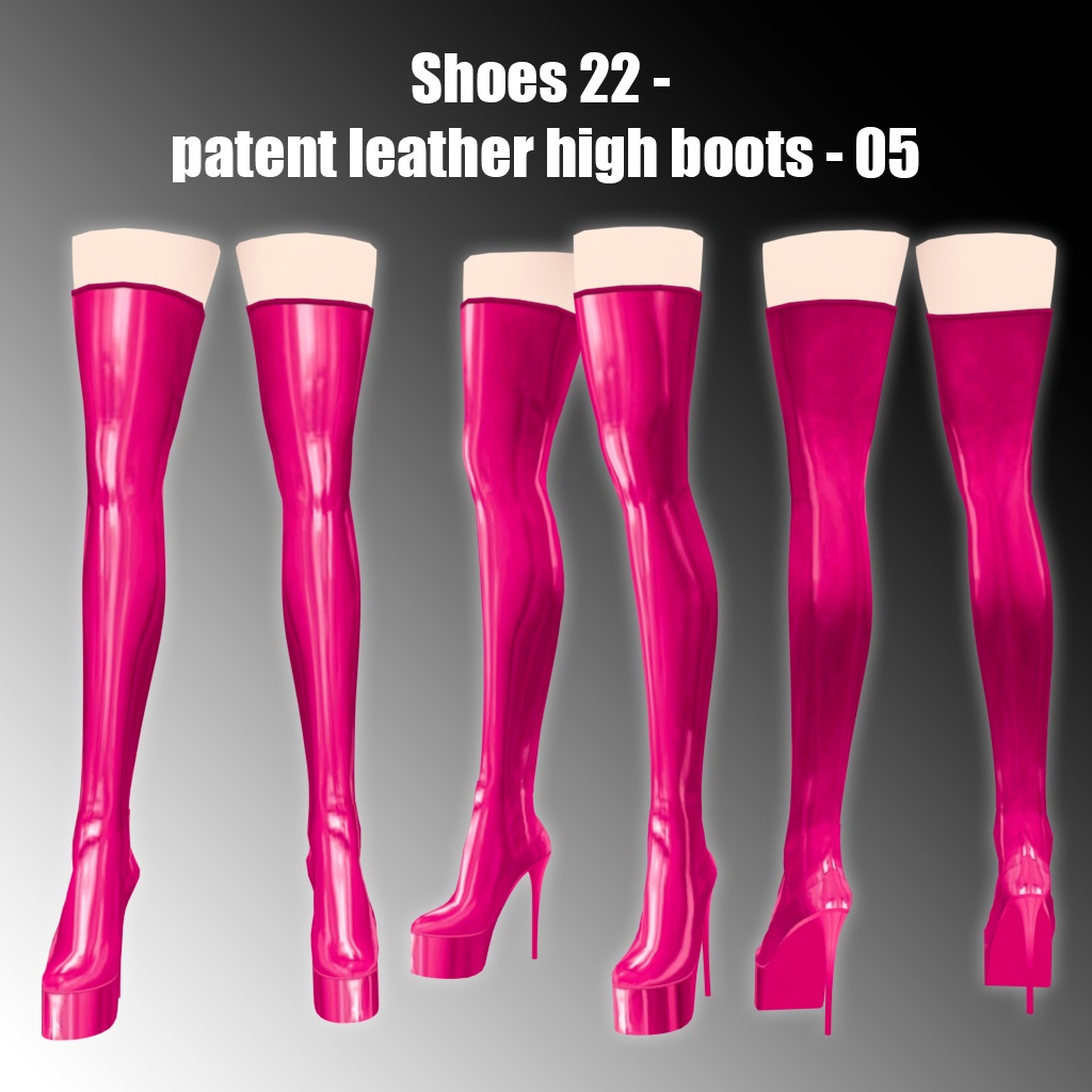 Shoes 22 - Patent leather high boots