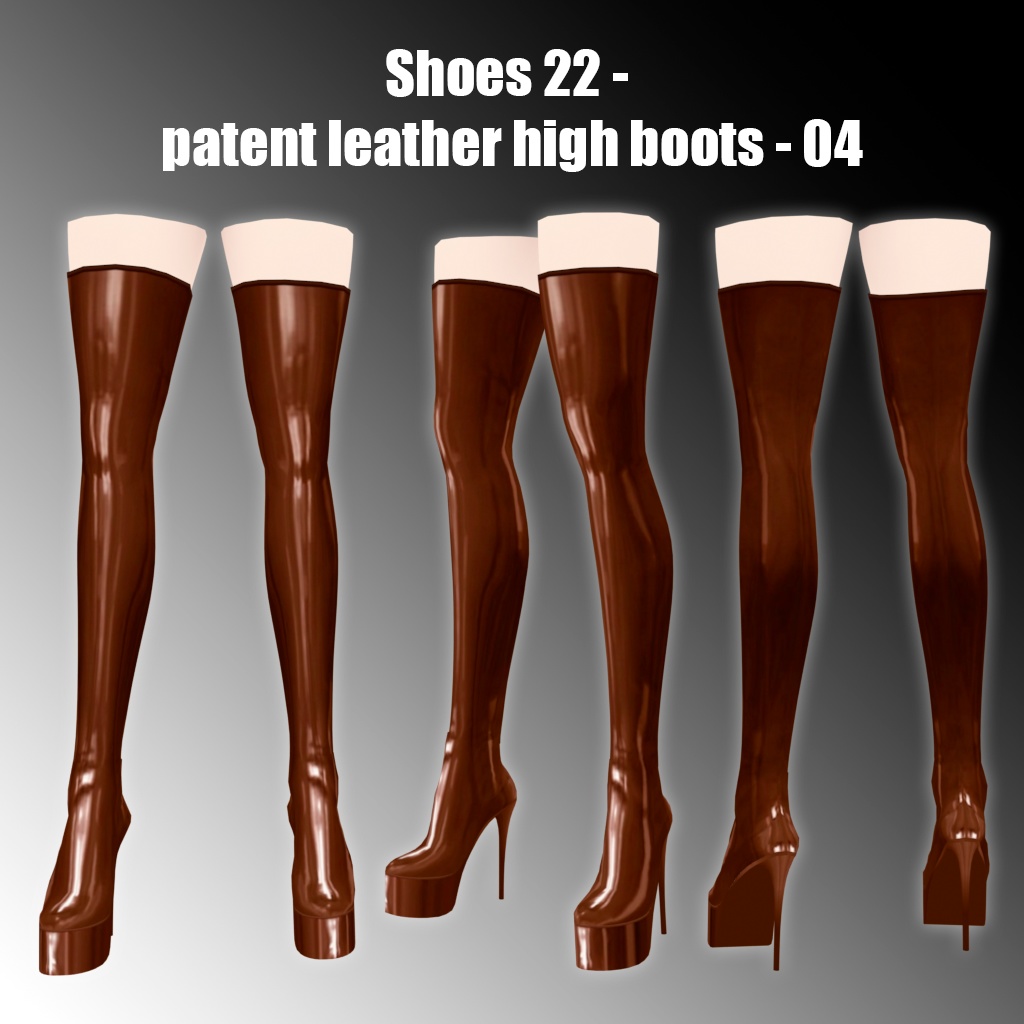 Shoes 22 - Patent leather high boots