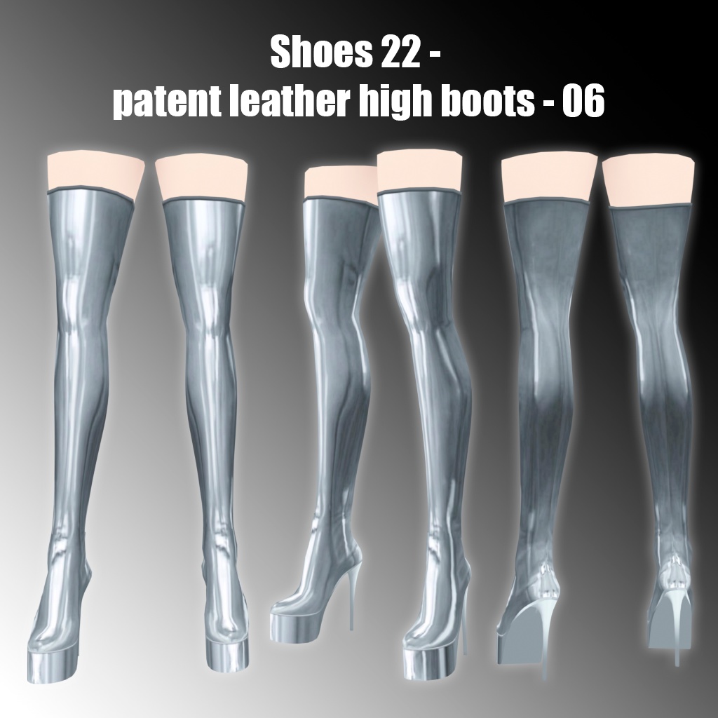 Shoes 22 - Patent leather high boots