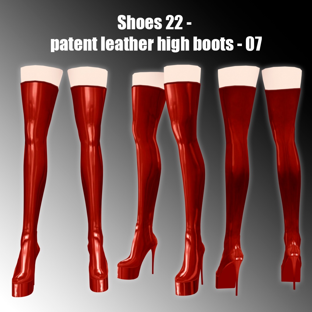 Shoes 22 - Patent leather high boots