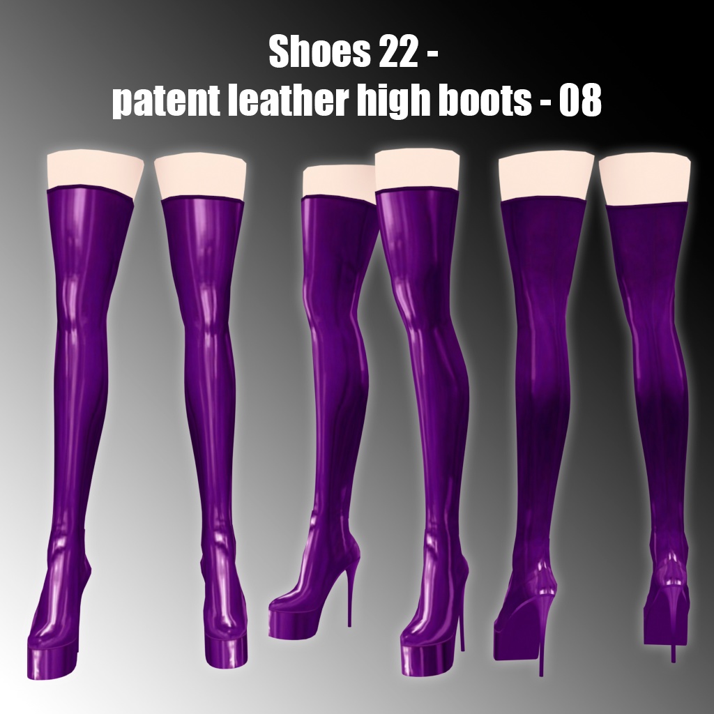 Shoes 22 - Patent leather high boots