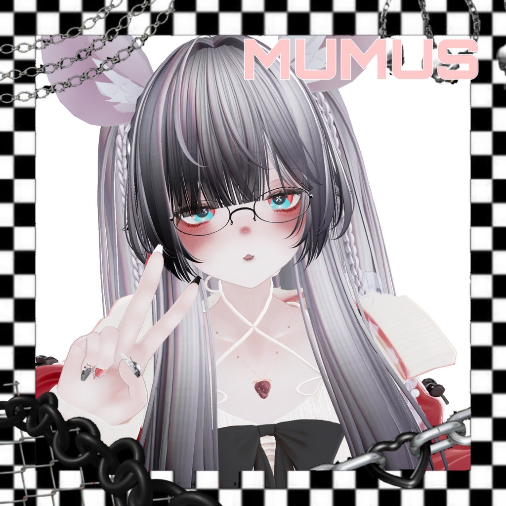 ︴VRC想定・4アバター対応︴メイク・タトゥーテクスチャꕁ Abyss Make Up Texture ︴