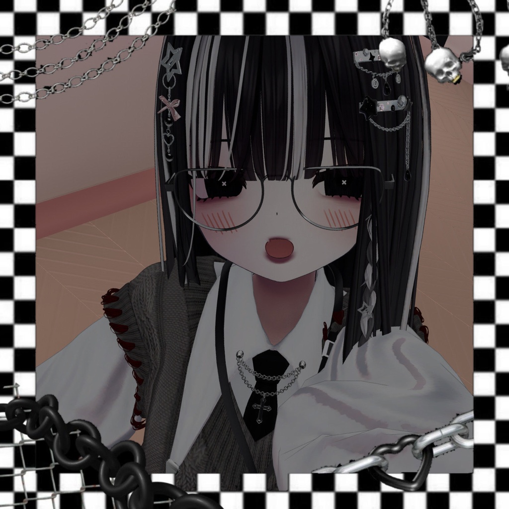 ︴VRC想定・むんきちゃん対応︴メイク・アイテクスチャꕁ Abyss Make Up&Eye Texture ︴