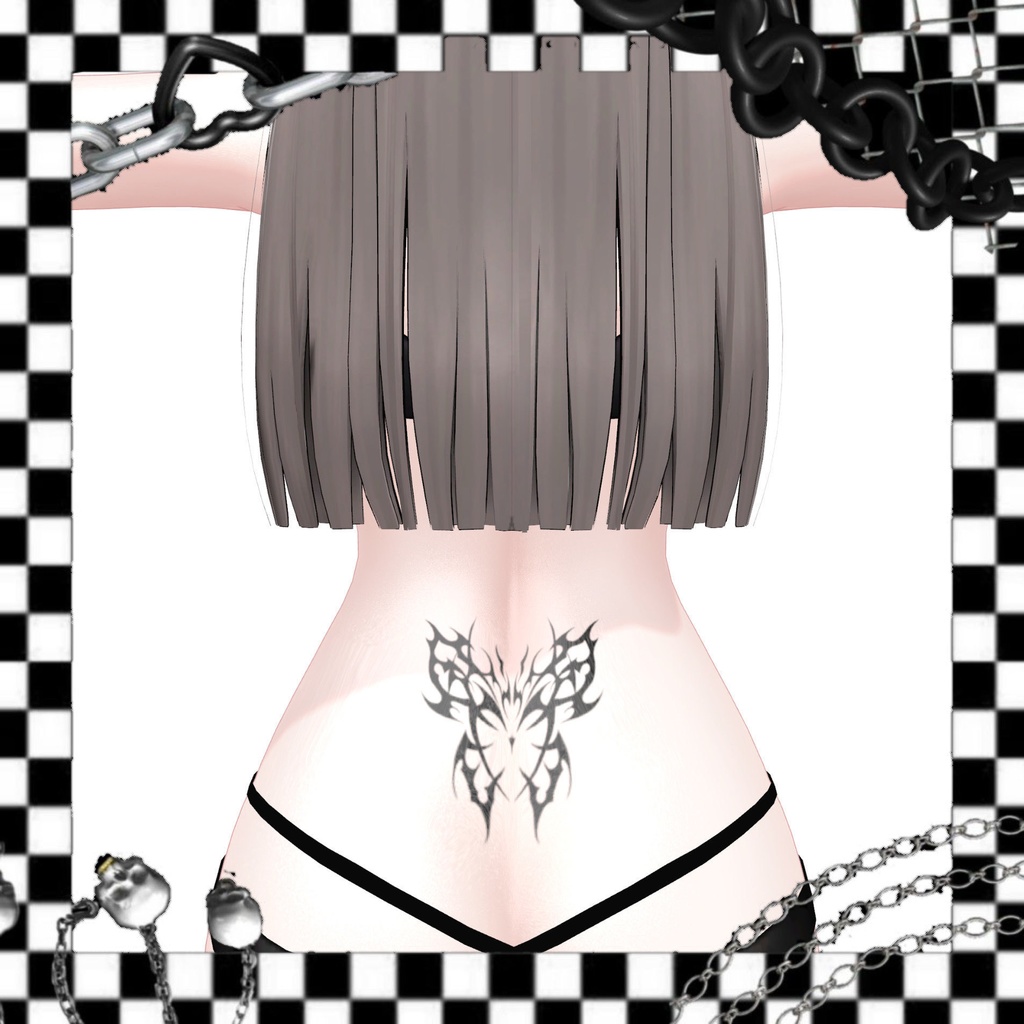 ︴VRC想定︴Girls Clash Tattoo Textureꕁ 森羅対応 ︴