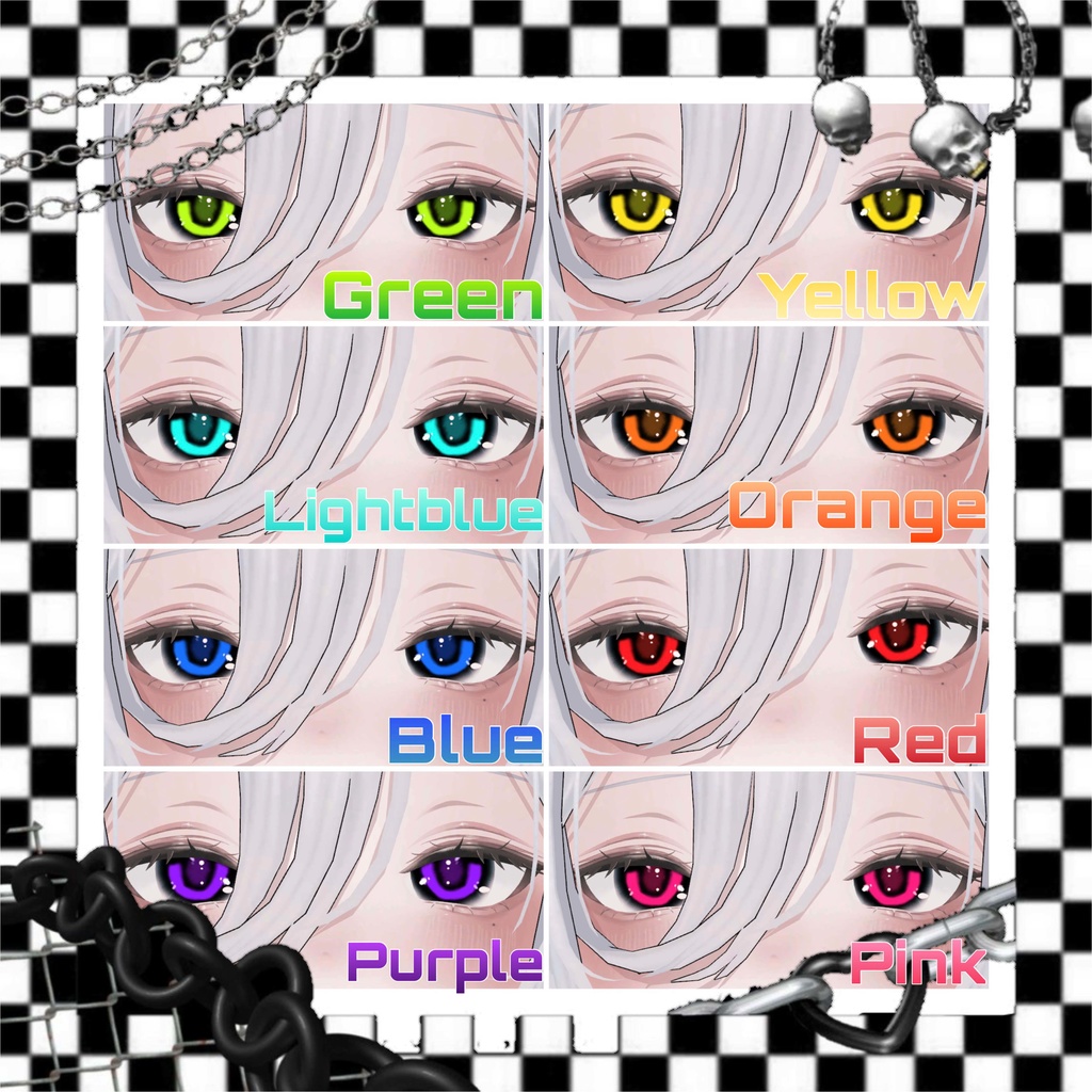 ︴MUMUS対応︴アニメ風アイテクスチャꕁ Anime♡EyeTexture ︴