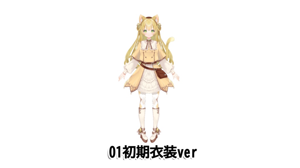 三毛猫わらび🐈🥦アクリルスタンド 立ち絵ver