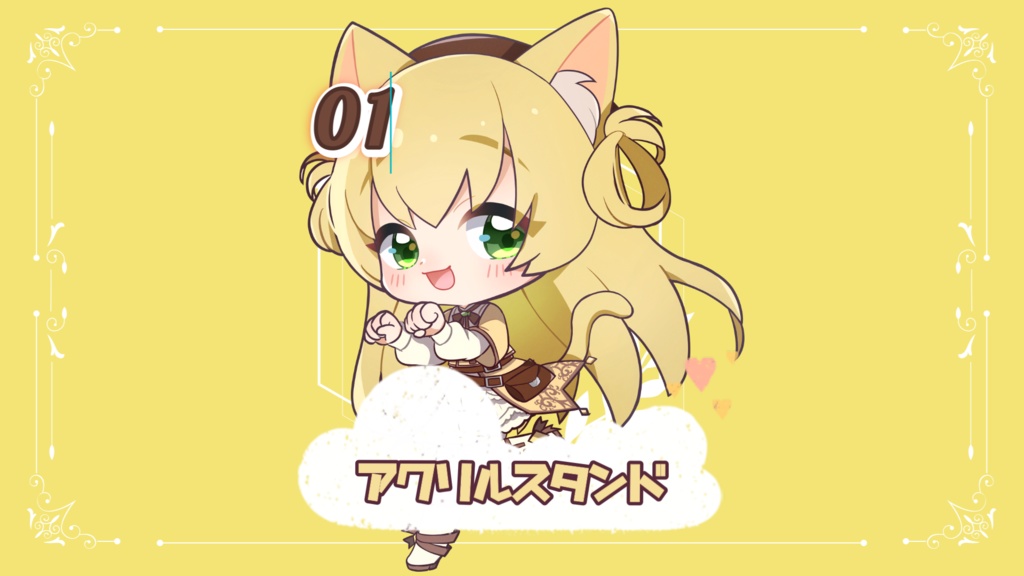 三毛猫わらび🐈🥦アクリルスタンド