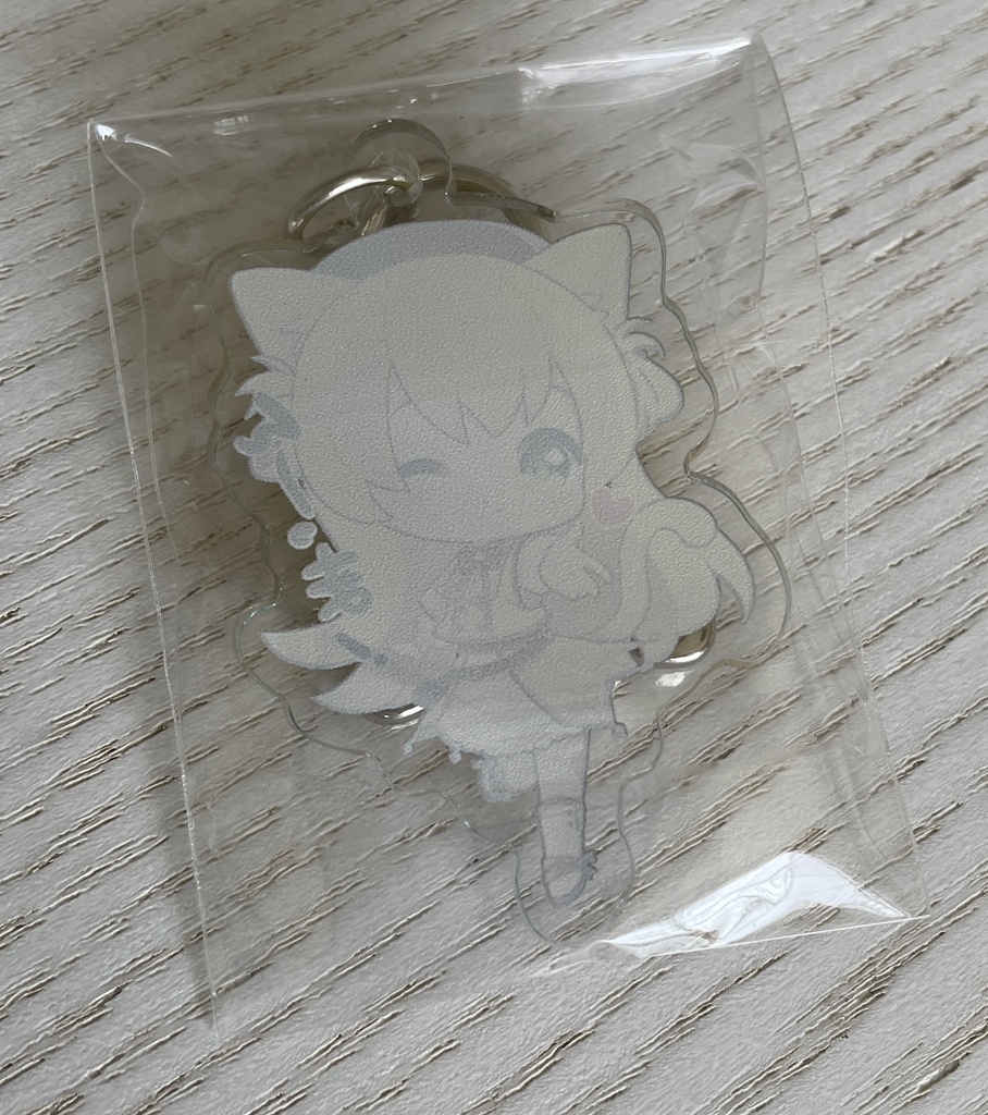 三毛猫わらび🐈🥦アクリルキーホルダー・かわちい猫ナスカン