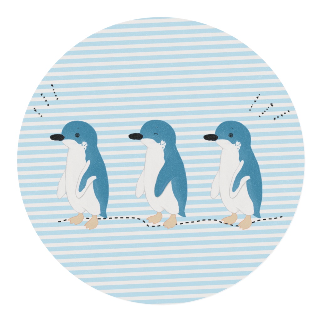 コガタペンギン マスキングテープ 青