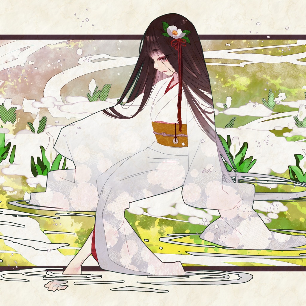 【PC/スマホ】『水芭蕉』壁紙