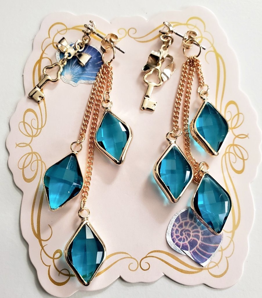 【ハンドメイド】リーチ兄弟イメージピアス【ツイステ】