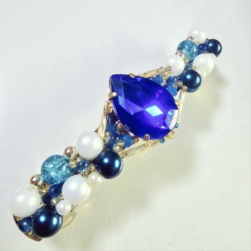 【ハンドメイド】原神 フリーナ イメージ バレッタ