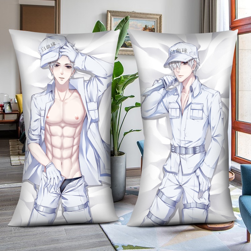 はたらく細胞 白血球 はっけっきゅう 1/2サイズ 抱き枕カバー