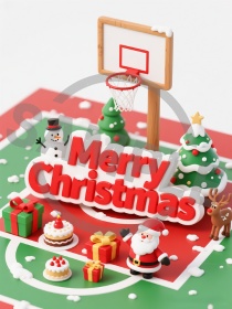 サンタクロースもバスケ好き