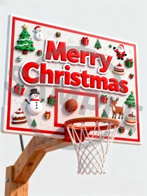 サンタクロースもバスケ好き