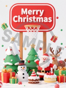 バスケ好きなサンタクロース