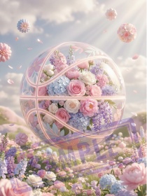 フラワーバスケットボール