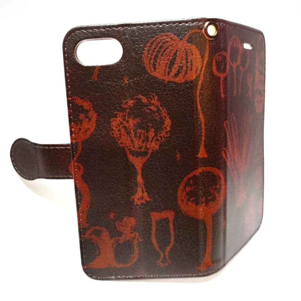 変形菌柄スマホケース「100iro hoccori」