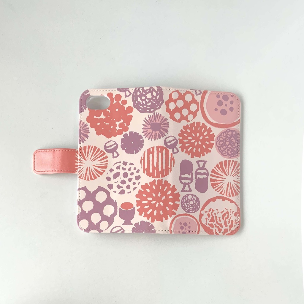 北欧柄みたいな変形菌スマホケース