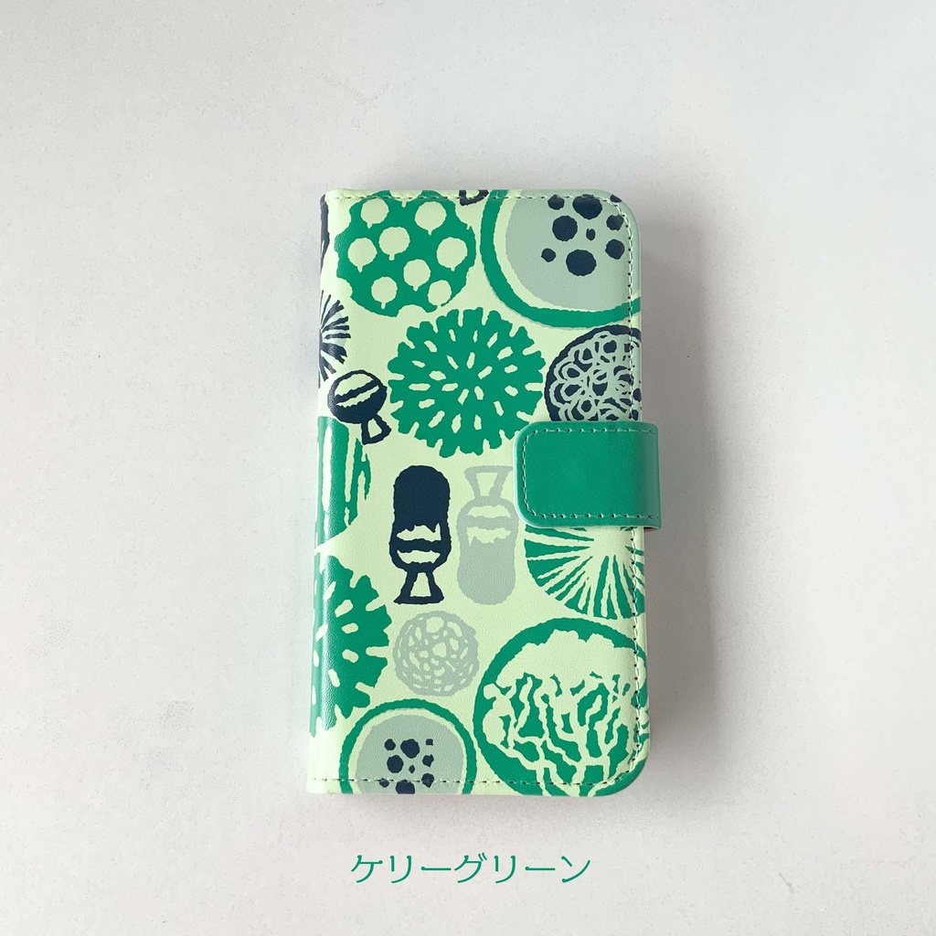北欧柄みたいな変形菌スマホケース