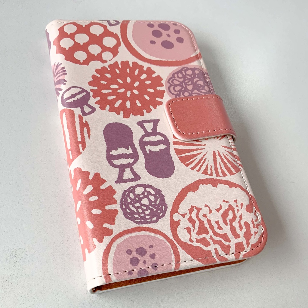 北欧柄みたいな変形菌スマホケース