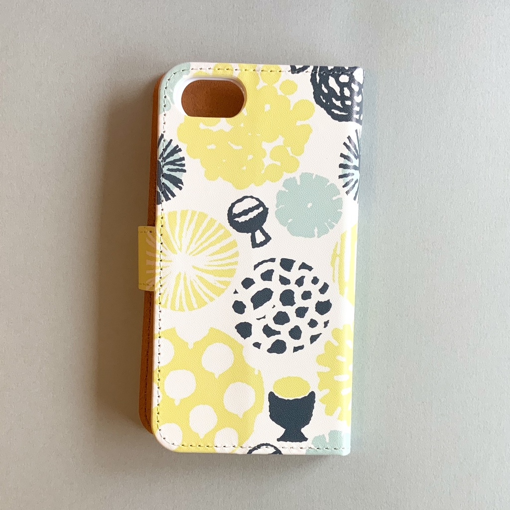 北欧柄みたいな変形菌スマホケース