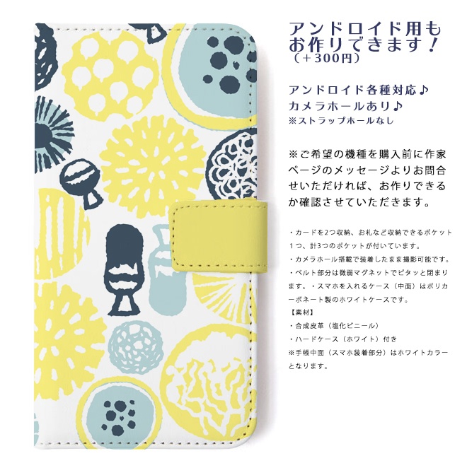 北欧柄みたいな変形菌スマホケース