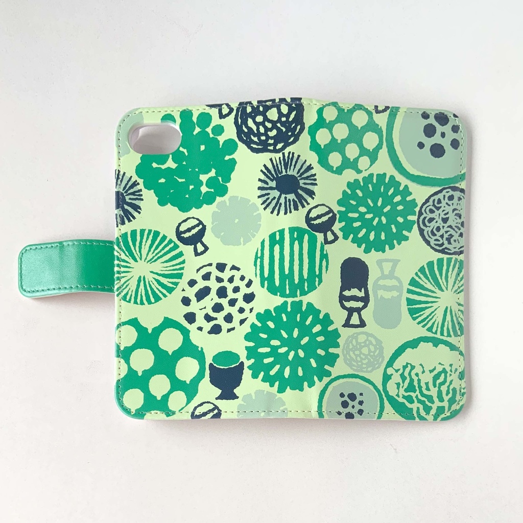 北欧柄みたいな変形菌スマホケース