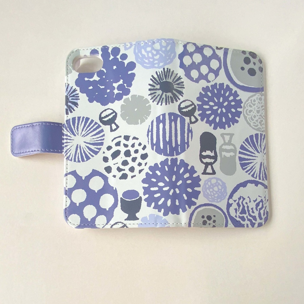 北欧柄みたいな変形菌スマホケース