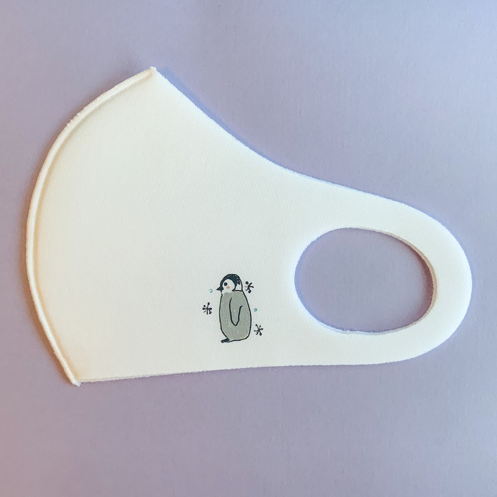 【受注生産】 赤ちゃんペンギンの洗えるマスク