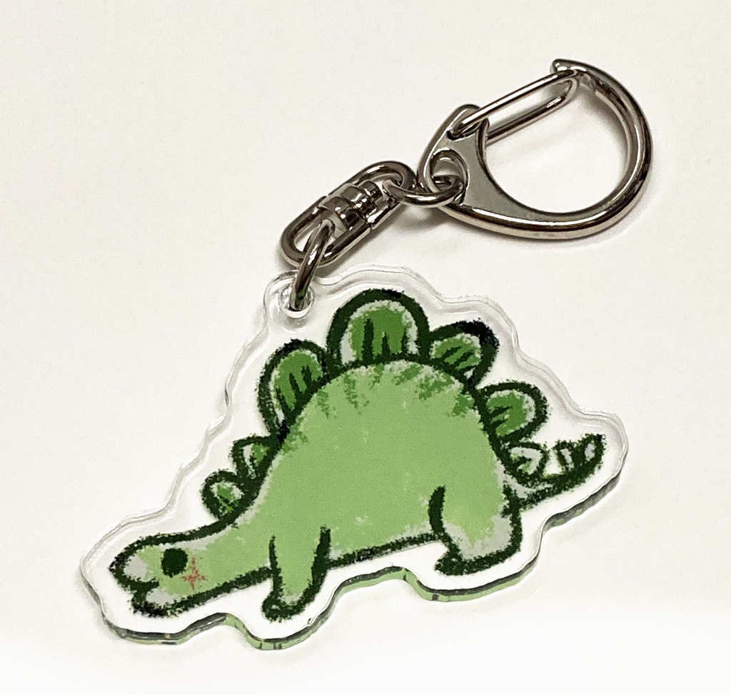 ステゴザウルスのアクリルキーホルダー