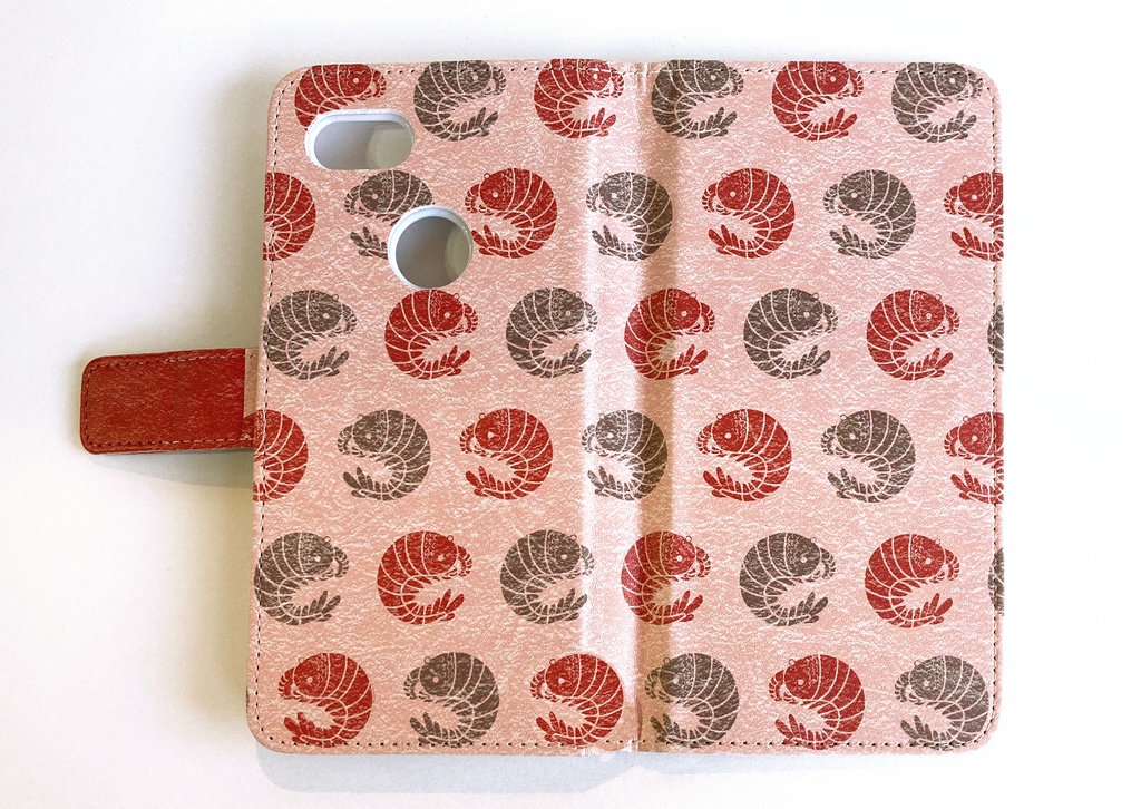 アノマロカリスの和風な手帳型スマホケース