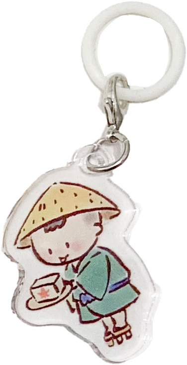 とうふ小僧のアクリルチャーム（アンブレラマーカー）