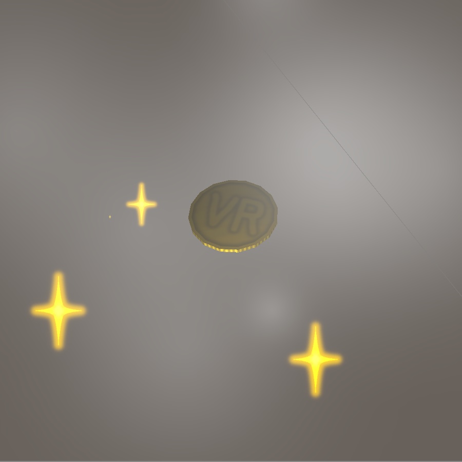 【無料有】道しるべなどに使えそうな光るコイン【ModularAvatar】