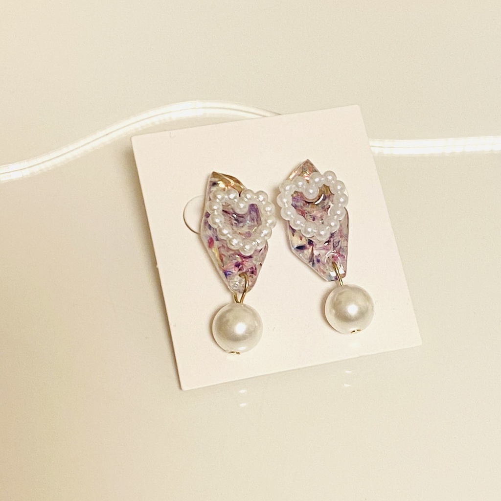かすみ草イヤリング/ピアス