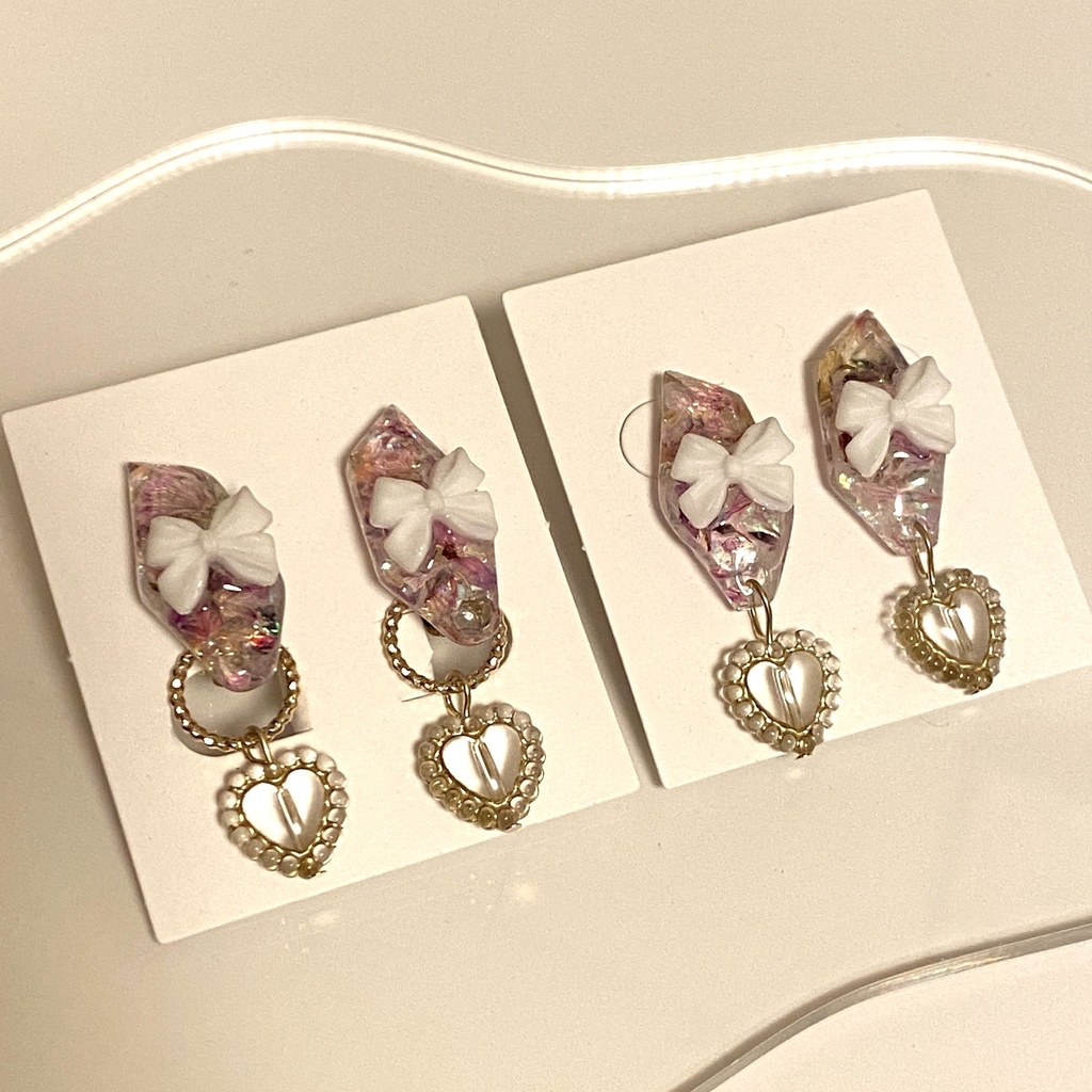かすみ草イヤリング/ピアス