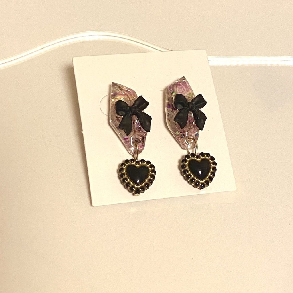 かすみ草ピアス