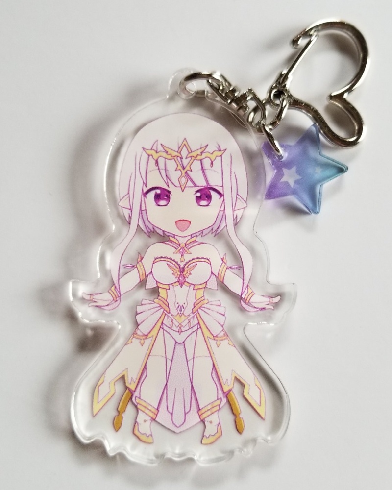 女神エルミナのアクリルキーホルダー - 70x70mm