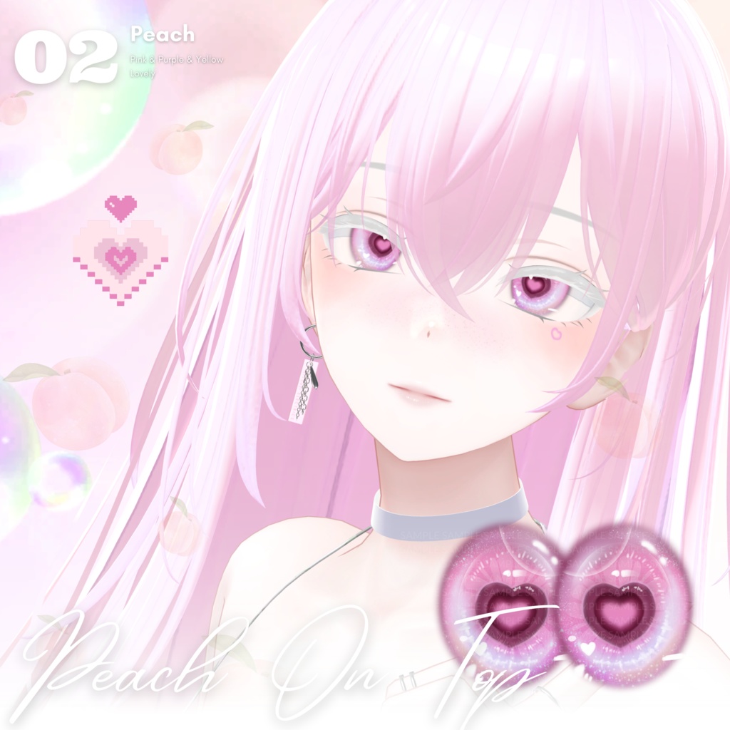 【森羅Shinra】Hearti Eye Texture + Tattoo + Makeup