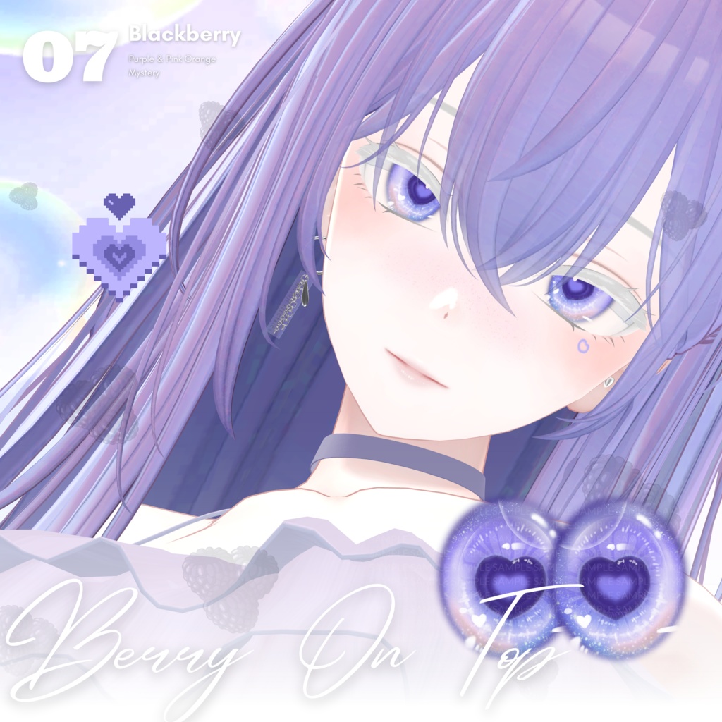 【森羅Shinra】Hearti Eye Texture + Tattoo + Makeup