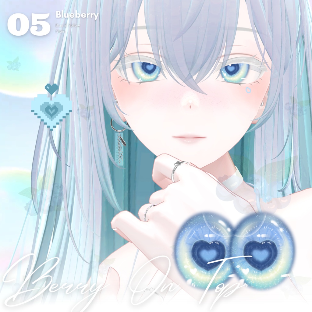 【森羅Shinra】Hearti Eye Texture + Tattoo + Makeup