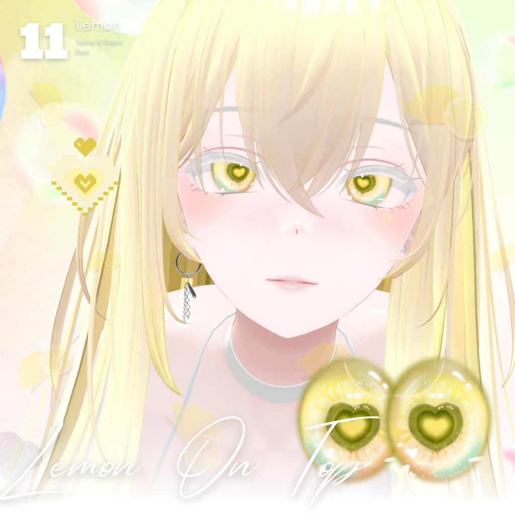 【森羅Shinra】Hearti Eye Texture + Tattoo + Makeup